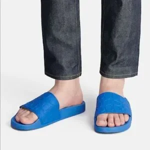 Coach | Shoes | Coach Size 8 Blue Mens Slide Sandals New  display picture 3